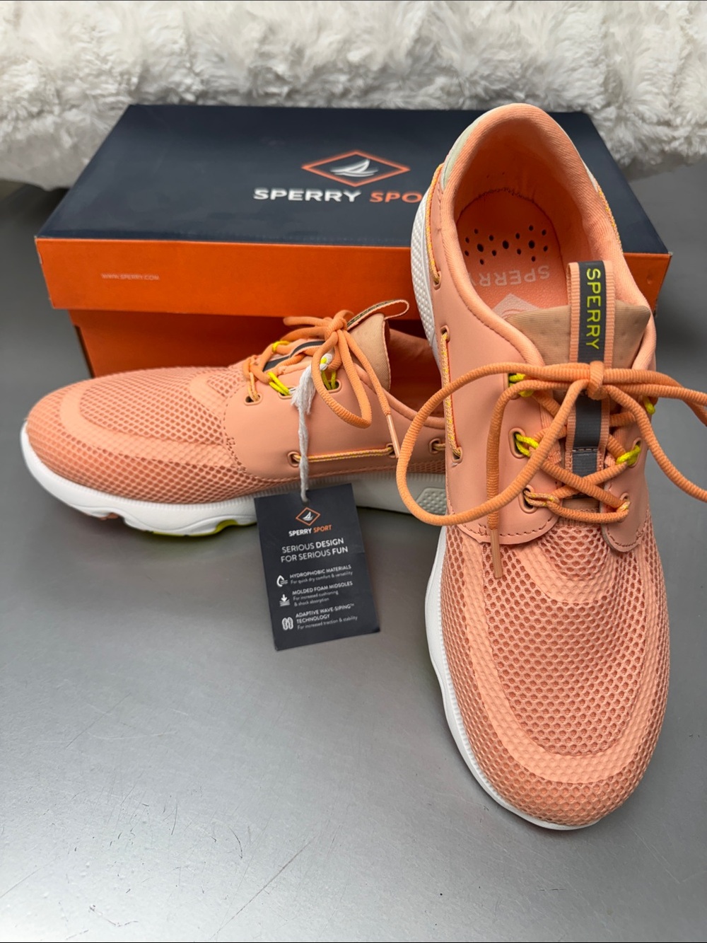 NIB NWT Sperry Coral Mesh Sport Boat Shoe